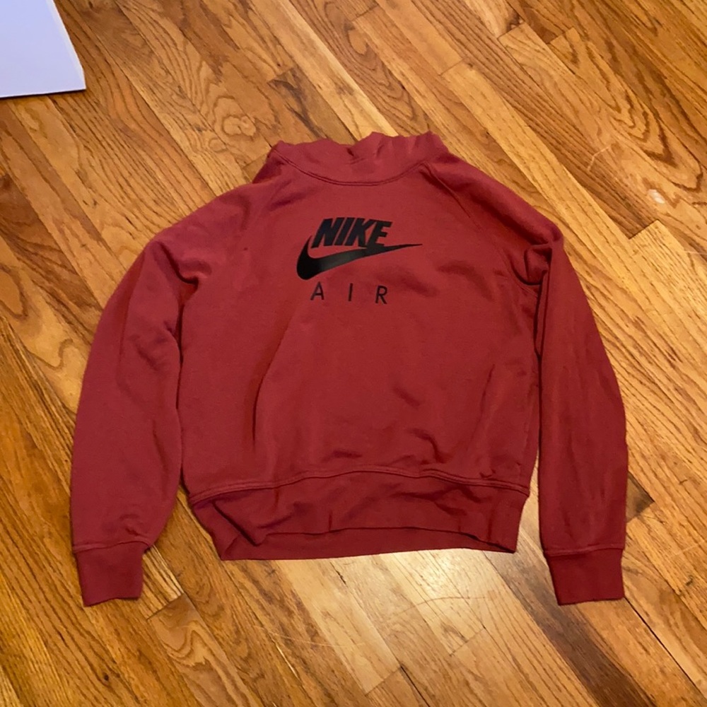maroon nike air sweatshirt